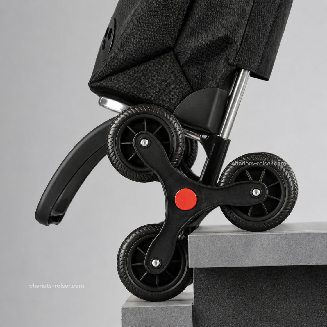 Blocs de trois roues en étoile d'un chariot Rolser 6 roues
